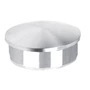 Embout bombé pour tube rond (Zamac, effet inox)