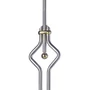 Barreau inox (AISI 304) avec décor en laiton