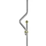 Barreau inox (AISI 304) avec décor en laiton
