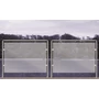 Garde-corps en verre inox en tube rond