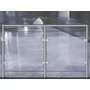 Garde-corps en verre inox avec câble inox