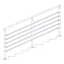 Garde-corps en corde d'inox