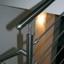 Support de barre orientable à fixer sur tube rond ou carré, inox (AISI 304), différentes dimensions