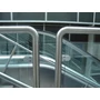 Garde-corps en verre inox en tube rond
