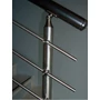 Support de main courante rond, pour tube rond, articulé, inox (AISI 304), différentes dimensions