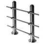 Platine murale, inox (AISI 304), différentes dimensions