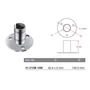 Platine murale, inox (AISI 316), poli miroir