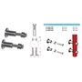 Platine de fixation laterale, inox (AISI 304), différentes dimensions