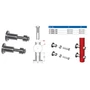 Platine de fixation laterale, inox (AISI 316), différentes dimensions