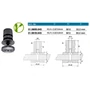 Platine murale, inox (AISI 304), différentes dimensions