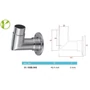 Platine de fixation laterale, inox (AISI 304)