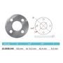 Platine ronde, inox (AISI 304)