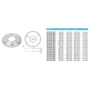 Rosace de couverture, inox (AISI 304), différentes dimensions