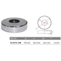 Rosace de couverture, inox (AISI 316), poli miroir, différentes dimensions