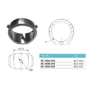 Support de barre ronde, inox (AISI 304), différentes dimensions