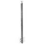 Poteau inox avec ancrage mural, supports de barre traversante intérieure (Ø12) et support de main courante articulé, acier inoxydable (AISI 304), différentes dimensions