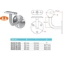 Support de main courante pour tube rond et carré, inox (AISI 304), différentes dimensions