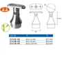Support de main courante rond, pour tube rond, articulé, inox (AISI 316), différentes dimensions