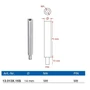 Pivot, inox (AISI 316)