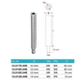 Pivot, inox (AISI 304)