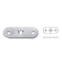 Plaque de support pour tube carré, inox (AISI 304)