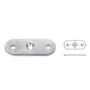 Plaque de support pour tube carré, inox (AISI 316)