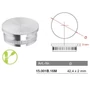 Embout plat pour tube rond, inox (AISI 316), poli miroir