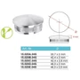 Embout bombé pour tube rond, inox (AISI 304), différentes dimensions