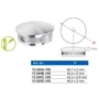 Embout bombé pour tube rond, inox (AISI 316), différentes dimensions