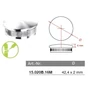 Embout bombé pour tube rond, inox (AISI 316), poli miroir