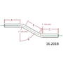 Tube coude à angle - production sur demande, inox (AISI 304)