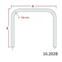 Tube coude à angle - production sur demande, inox (AISI 304)