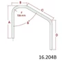 Tube coude à angle - production sur demande, inox (AISI 304)