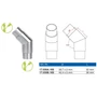 Raccord à 135°, inox (AISI 316), différentes dimensions