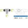 Raccord, inox (AISI 316), différentes dimensions