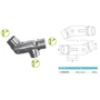 Raccord orientable, inox (AISI 304)