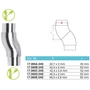 Raccord orientable, inox (AISI 304), différentes dimensions