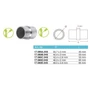Raccord, inox (AISI 304), différentes dimensions