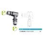 Raccord à 90°, inox (AISI 304)