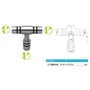 Raccord en T, inox (AISI 304)