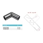 Raccord de barres orientable, inox (AISI 304), différentes dimensions