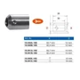 Support de barre à fixer sur tube rond ou carré inox (AISI 316), différentes dimensions
