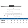 Embout fileté pour câble inox (AISI 316), différentes dimensions