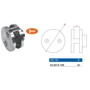 Pince à verre rond à fixer sur plat, inox (AISI 316)