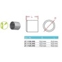 Embout pour barre, inox (AISI 304), différentes dimensions