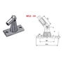 Support de tirant, pour montage mural, rectangulaire, inox (AISI 304)