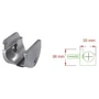 Support pour tube rond, pièce murale, inox (AISI 304)