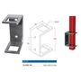 Platine de fixation laterale, inox (AISI 316)