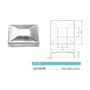 Rosace de couverture pour platine murale 30.002S.04S, inox (AISI 304)
