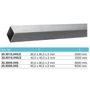 Tube carré inox (AISI 304), différentes dimensions